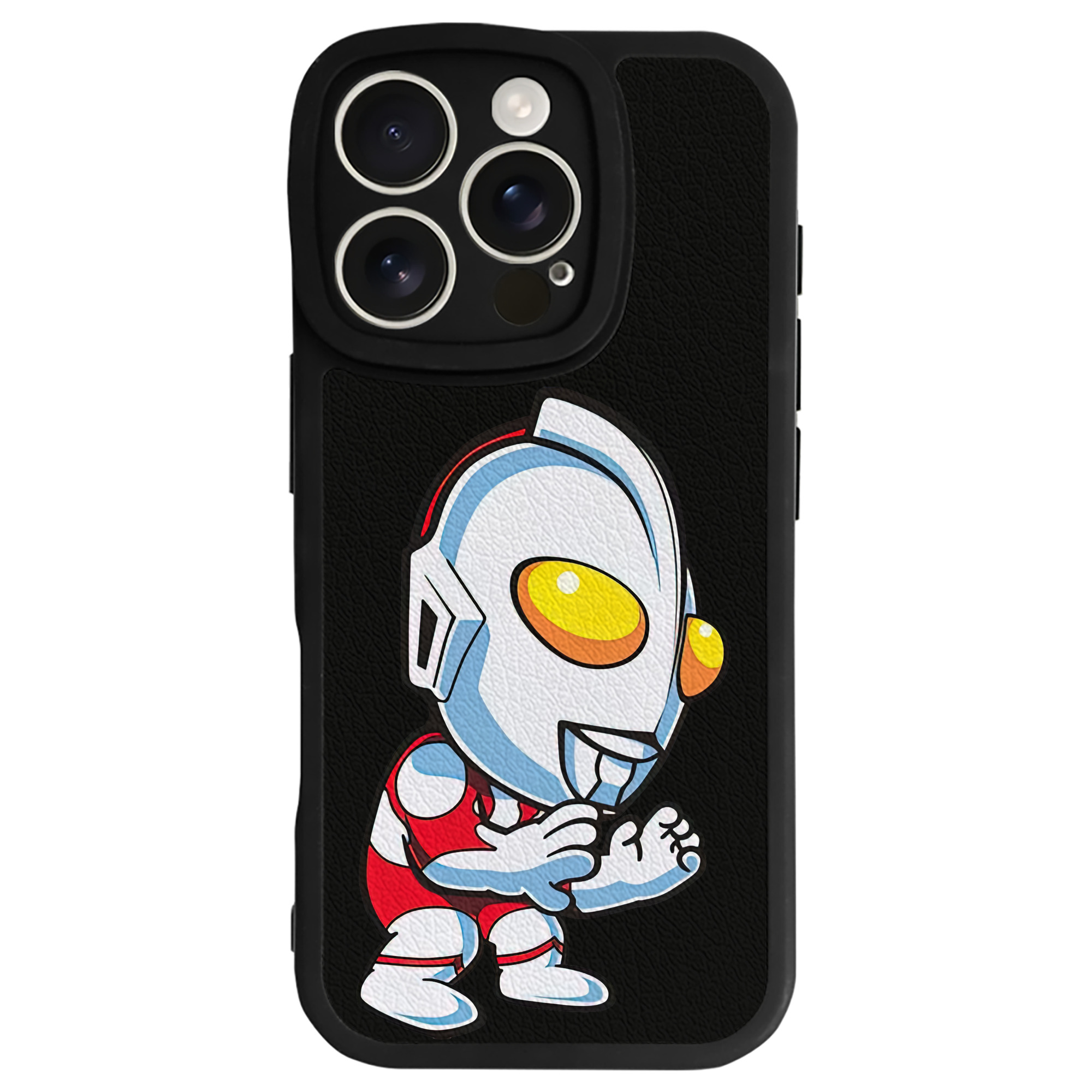 （画像用） ウルトラマン Ultraman 【iPhone 16シリーズ対応】シリコンスマホケース（レザー調） 材質：シリコン